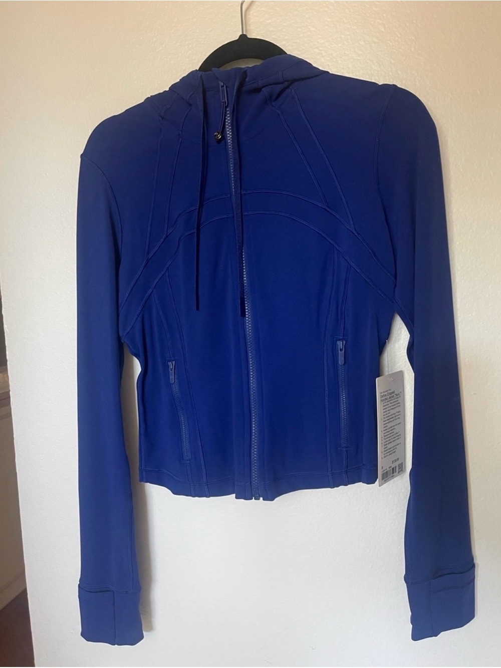 NWT Lululemon Deep Sea Blue Hooded Cropped Define Jacket size 8